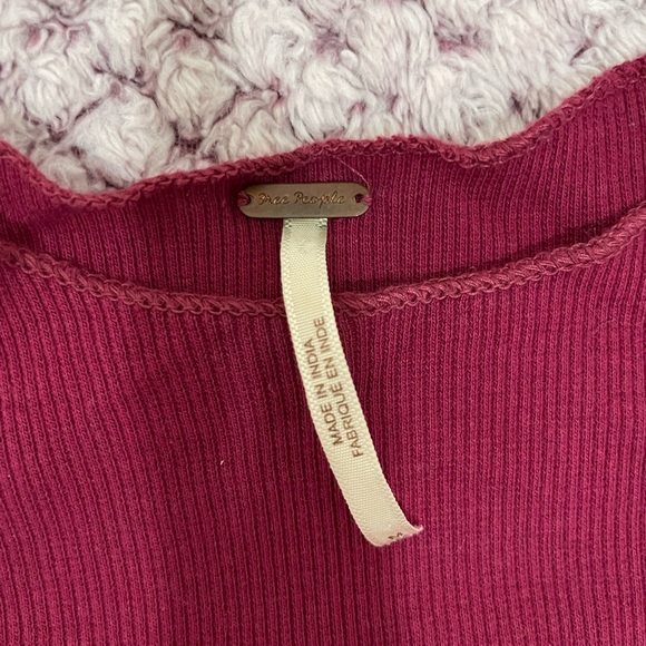 Free People A-Line Mesh Shoulder Top size M - Picture 3 of 3